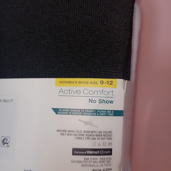 AVIA ACTIVE COMFORT NO-SHOW CUSHION SOLE SOCKS - Picture 3 of 5